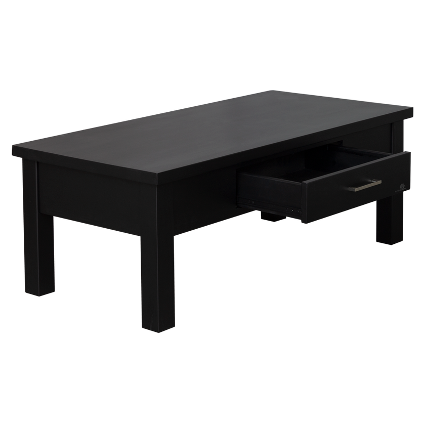 Spring 1 Drawer Black Coffee Table