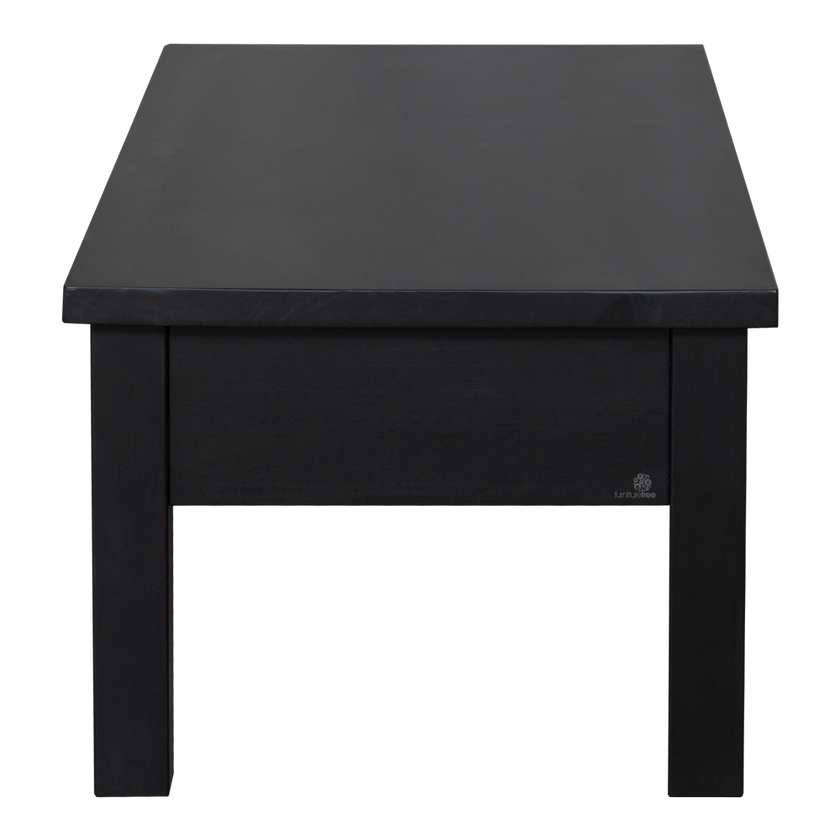 Spring 1 Drawer Black Coffee Table