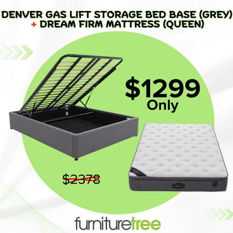 Denver Dream Firm Queen Deal- Grey