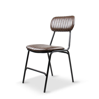 Datsun Chair Vintage Dk Tan Pu - Assembled