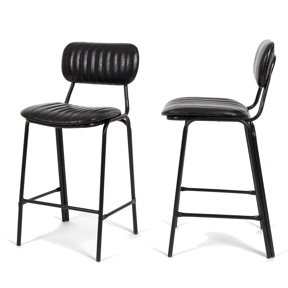 Datsun Barstool Vintage Tan PU ((W43 D49 H95 SH65CM))