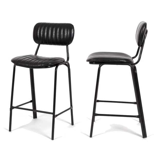 Datsun Barstool Vintage Tan PU ((W43 D49 H95 SH65CM))