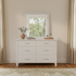 White Alice Dresser with Mirror (W1230 D440 H1700mm)