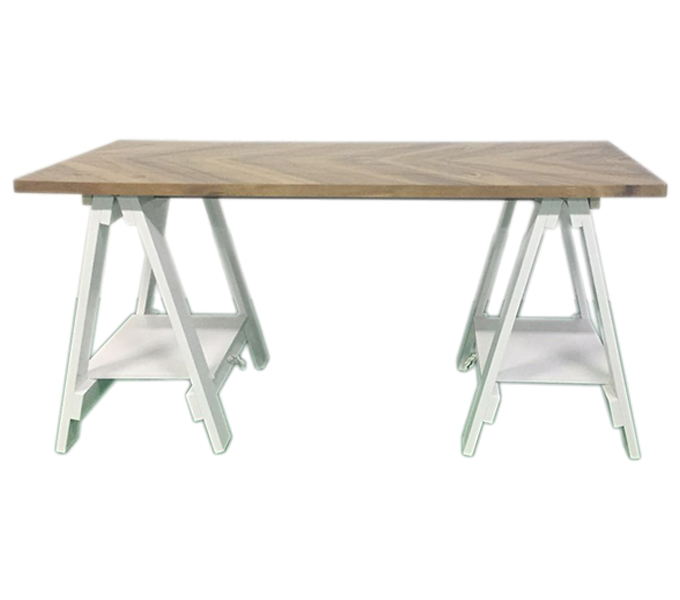 Trestle Desk 1600*700 Two Tone *Kit