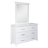 Master Dresser with Mirror - White