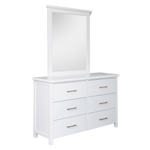 Maestro Dresser with Mirror - White