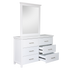 Master Dresser with Mirror - White