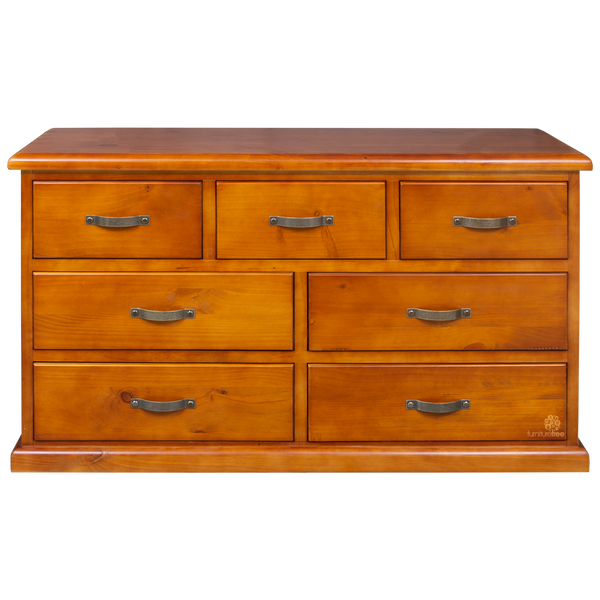 Elmont 7 Drawer Lowboy (W1380 D450 H820mm)