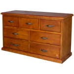 Elmont 7 Drawer Lowboy (W1380 D450 H820mm)