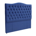 Milton Upholstered Buttoned Headboard (Blue) - Double (W1370 H1400 D130mm)