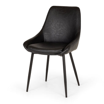 Bari Dining Chair- Black PU