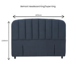 Belmont King Headboard - Blue