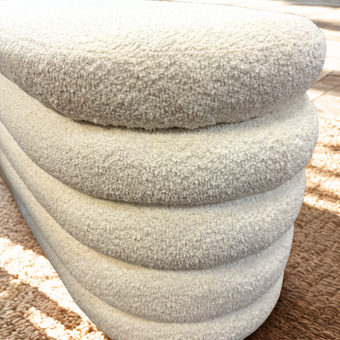 Ollie Boucle Storage Ottoman - Bench