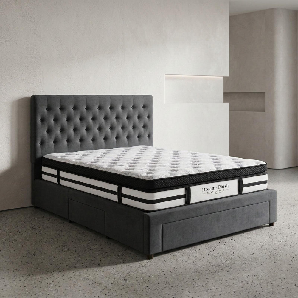 Luna Bed with Dream Plush Mattress- Queen