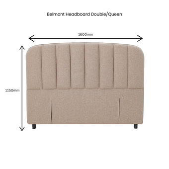 Belmont Queen Headboard - Khaki