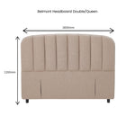 Belmont Queen Headboard - Khaki
