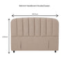 Belmont Queen Headboard - Khaki