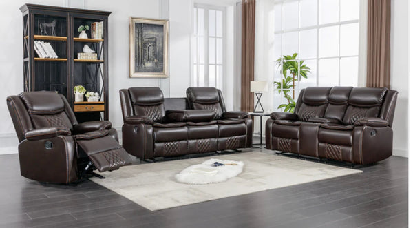 Bourbon 3+2+1 Manual Recliner Lounge