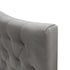 Milton Upholstered Buttoned Headboard (Soft Grey) - Super King (W1850 H1400 D130mm)
