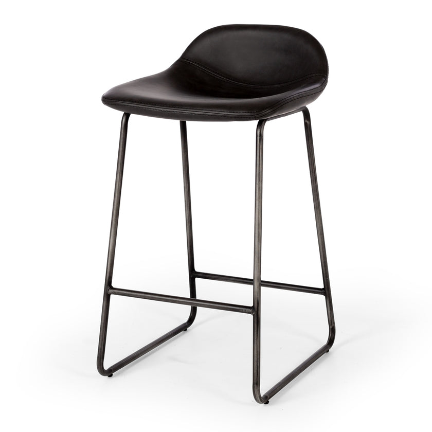 Haus Barstool Vintage Black PU (W42 D45 H76.5 SH65CM)