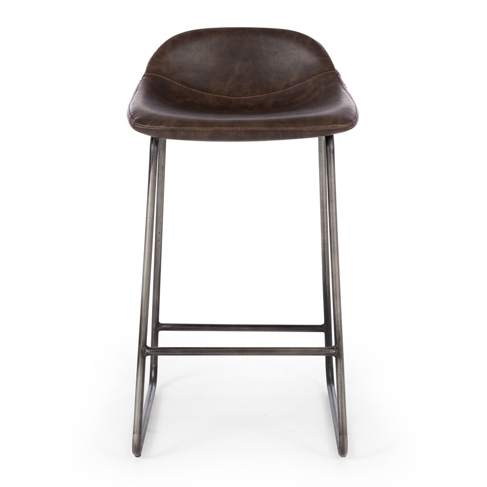 Haus Barstool Vintage Dark Brown PU (W42 D45 H76.5 SH65CM)