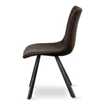 Rustic Chair Vintage Dark Brown Pu