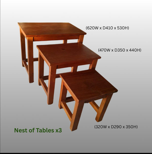 Settler Nest of Tables x3