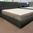 Gore Puffed Bed Base with Headboard ( Green) - Super King