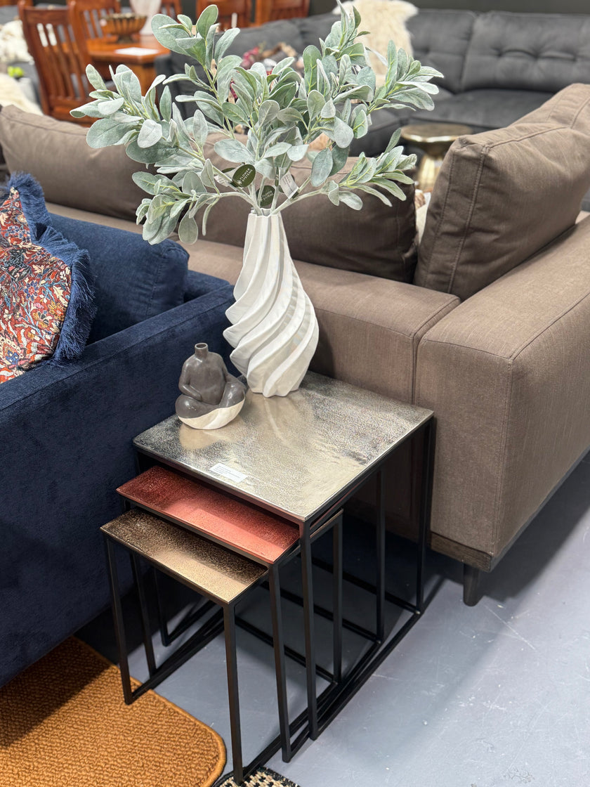Luxor Aluminium & Iron Side Table Set of 3