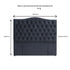 Milton Upholstered Buttoned Headboard (Soft Grey) - King (W1690 H1400 D130mm)