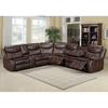 Geneva Corner Electric Recliner- Brown