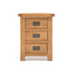 Salisbury Bedside Cabinet 3 Drawer (W50 D38 H65CM)