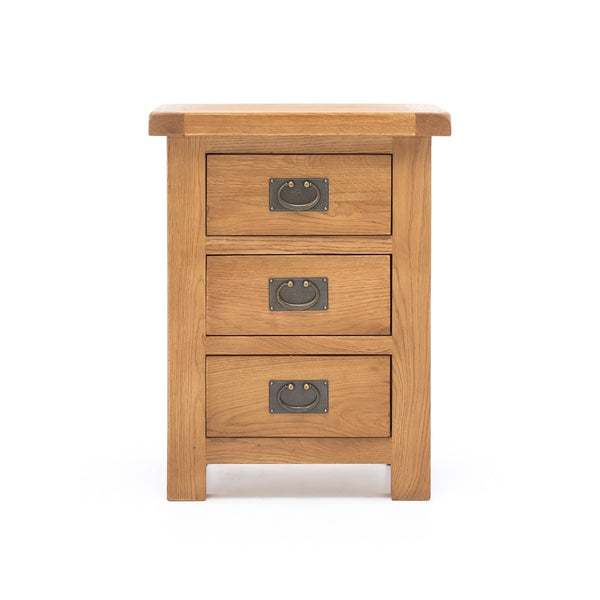 Salisbury Bedside Cabinet 3 Drawer (W50 D38 H65CM)