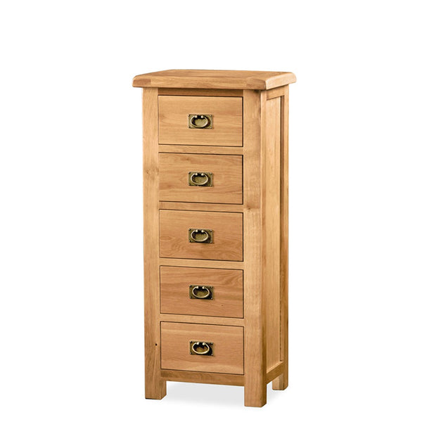 Salisbury 5 Drawer Slimboy (W55 D40 H129CM)
