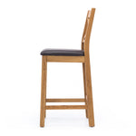 Salisbury Barstool with Brown Pad (W47 D50 H106CM Seat Height 69CM)