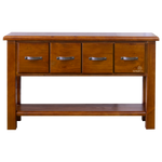 Elmont 4 Drawer Hall Table (W1370 D420 H850mm)