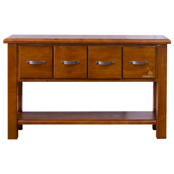 Elmont 4 Drawer Hall Table (W1370 D420 H850mm)