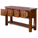 Elmont 4 Drawer Hall Table (W1370 D420 H850mm)