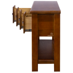 Elmont 4 Drawer Hall Table (W1370 D420 H850mm)