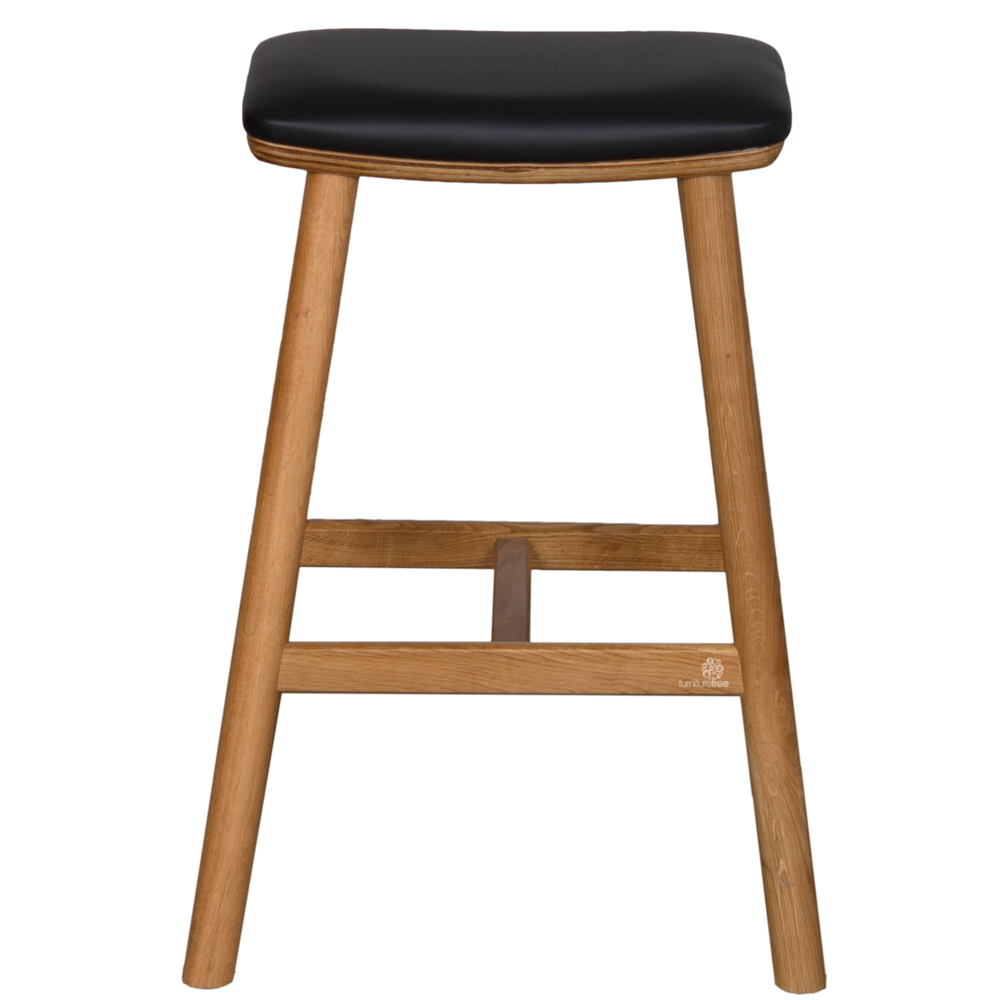 Hue Barstool Natural Oak (W47.5 D40.5 H 65CM Seat W40 D30CM)