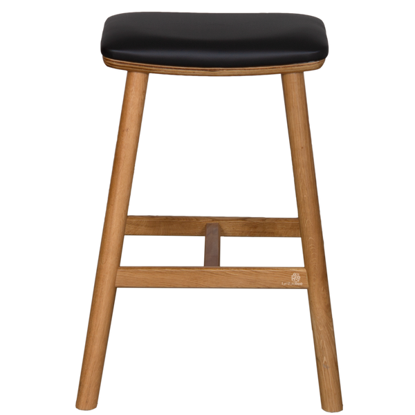 Hue Barstool Natural Oak (W47.5 D40.5 H 65CM Seat W40 D30CM)