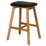 Hue Barstool Natural Oak (W47.5 D40.5 H 65CM Seat W40 D30CM)