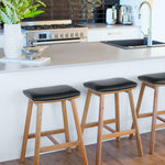Hue Barstool Natural Oak (W47.5 D40.5 H 65CM Seat W40 D30CM)