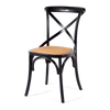 Villa X-back Chair Aged Black Rattan Sea