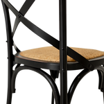 Villa X-back Chair Aged Black Rattan Sea