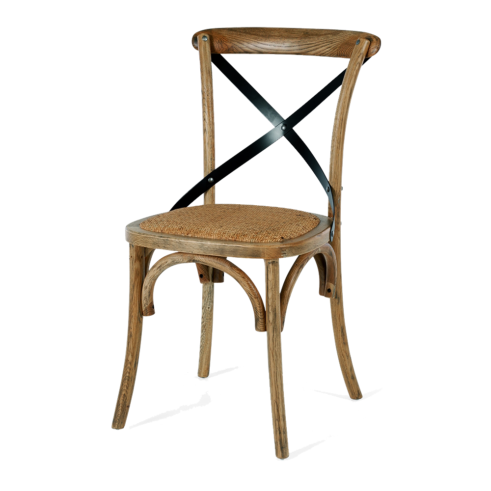 Villa X-back Chair Smoked Oak Rattan Sea