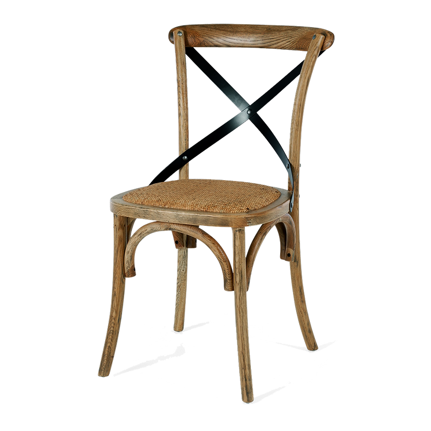 Villa X-back Chair Smoked Oak Rattan Sea