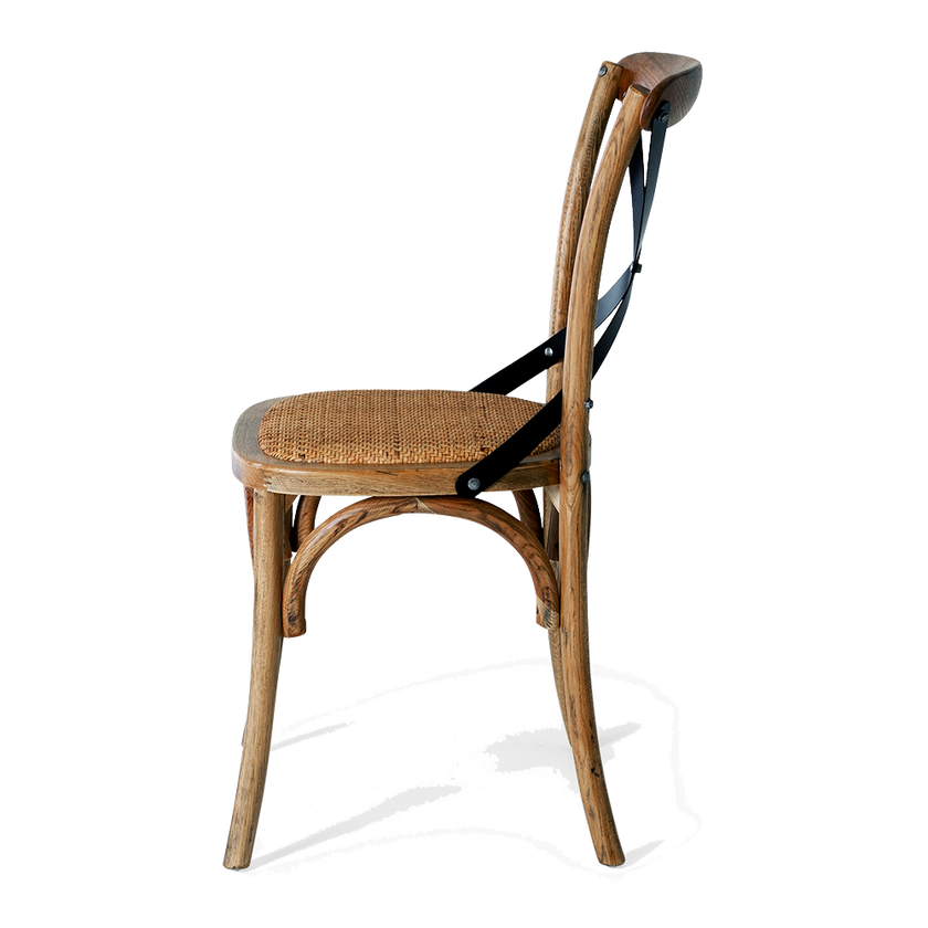 Villa X-back Chair Smoked Oak Rattan Sea