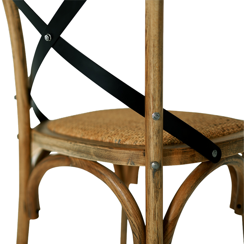 Villa X-back Chair Smoked Oak Rattan Sea