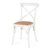 Villa X-back Chair Aged White Rattan Sea